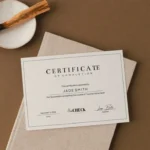 The image of the certificate acquired by the best digital marketer in Riyadh.